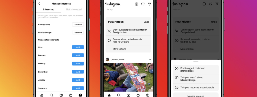 تست های اینستاگرام "پست های پیشنهادی" که می تواند در مقابل دوستان ظاهر شود